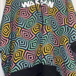 WAKAAN Colorful Geometric Pattern Hoodie S/M